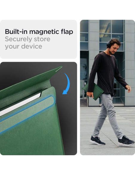 Etui Do Laptop 15-16 Spigen Valentinus Sleeve Zielony