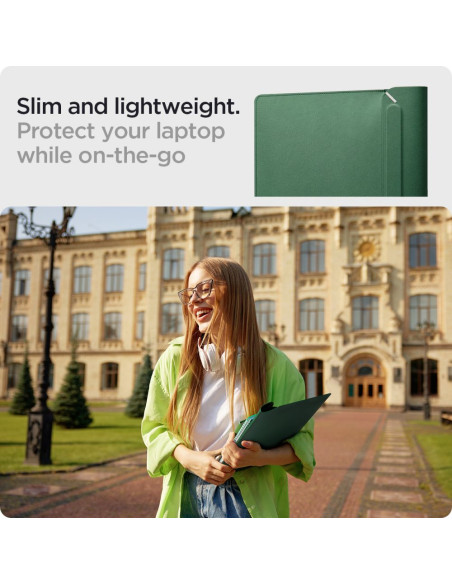 Etui Do Laptop 15-16 Spigen Valentinus Sleeve Zielony