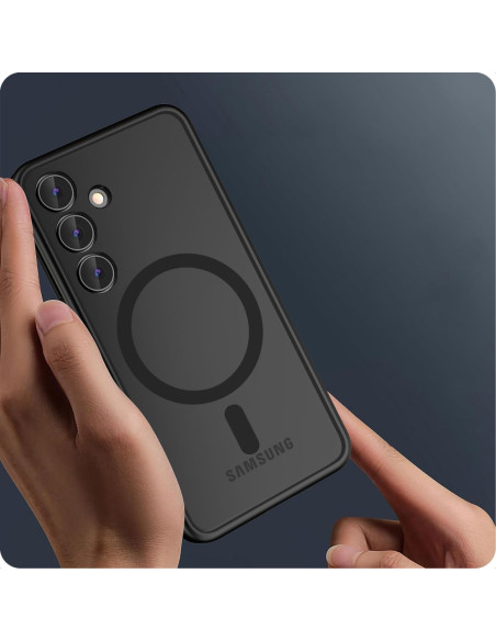 Etui Do Galaxy S24+ Plus Tech-Protect Magmat Magsafe Czarny Matowy