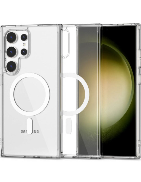 Etui Do Galaxy S24 Ultra Tech-Protect Flexair Hybrid Magsafe Przezroczysty