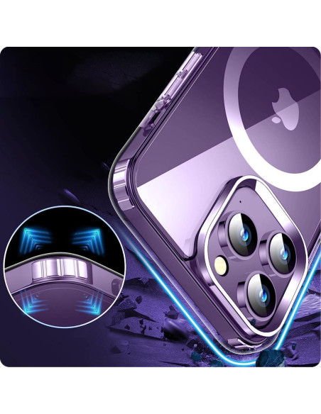 Etui Do Galaxy S24 Ultra Tech-Protect Flexair Hybrid Magsafe Przezroczysty