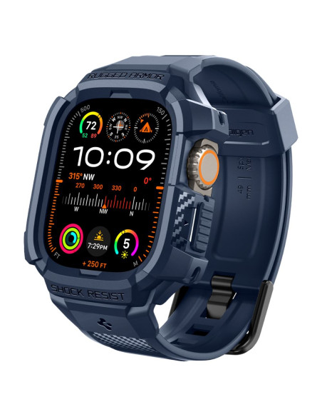 Pasek Do Apple Watch Ultra 49 mm Spigen Rugged Armor "Pro" Niebieski