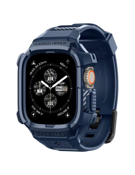 Pasek Do Apple Watch Ultra 49 mm Spigen Rugged Armor "Pro" Niebieski