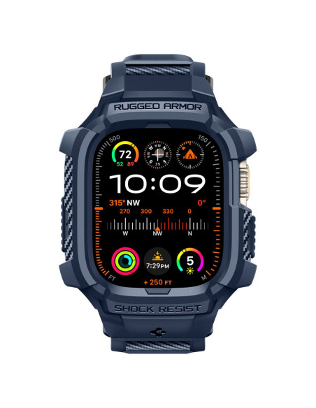 Pasek Do Apple Watch Ultra 49 mm Spigen Rugged Armor "Pro" Niebieski
